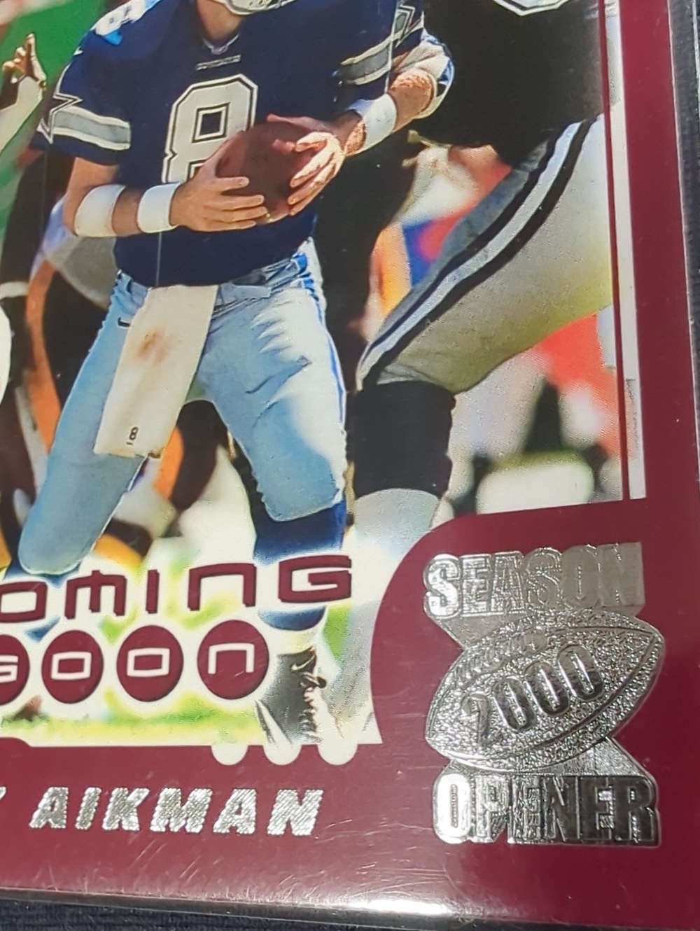 Troy Aikman 2000 Topps Season Opener #181 Dallas Cowboys Football Card NM - Picture 3 of 9